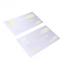 Vizitky se zlat�m logem nebo textem