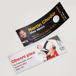 kalkulace Vstupenky, losy s perforac�