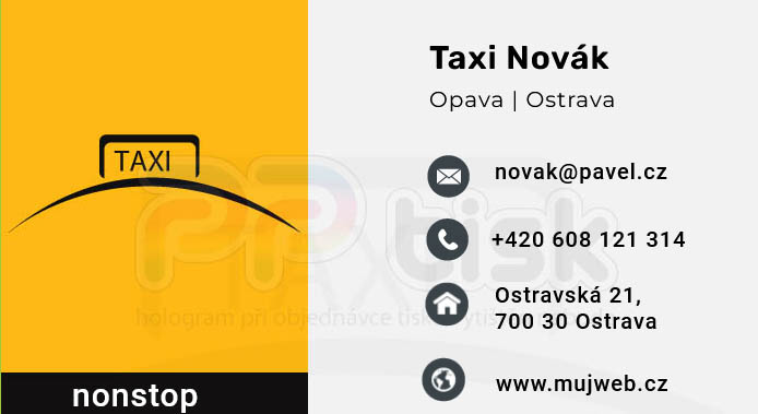 n�vrh, vzor, �ablona vizitky / 103 - PPtisk.cz
