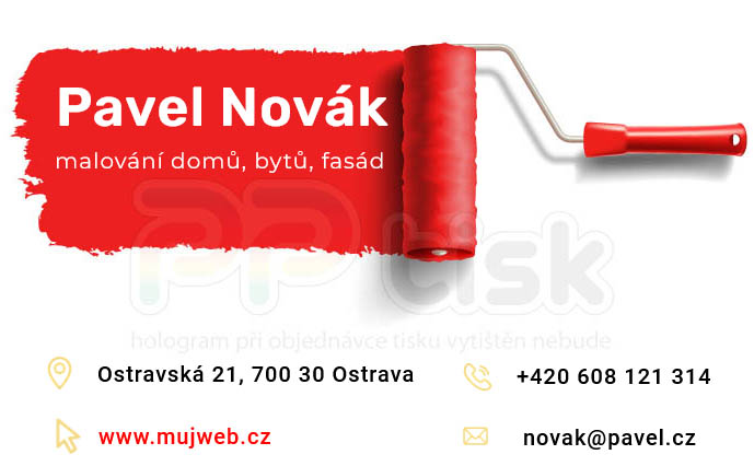 n�vrh, vzor, �ablona vizitky / 110 - PPtisk.cz