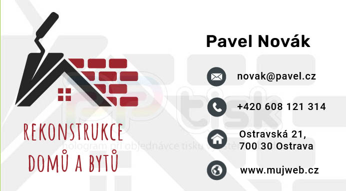 n�vrh, vzor, �ablona vizitky / 182 - PPtisk.cz