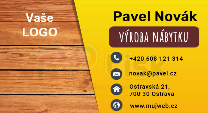 n�vrh, vzor, �ablona vizitky / 190 - PPtisk.cz