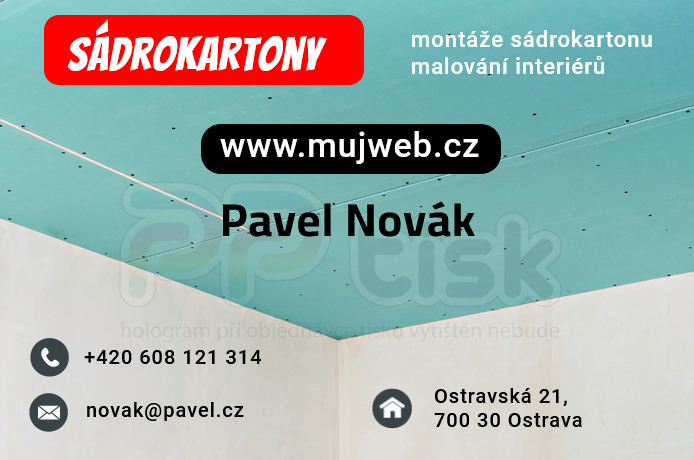 n�vrh, vzor, �ablona vizitky / 199 - PPtisk.cz