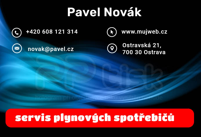 n�vrh, vzor, �ablona vizitky / 218 - PPtisk.cz