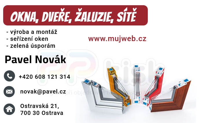 n�vrh, vzor, �ablona vizitky / 230 - PPtisk.cz