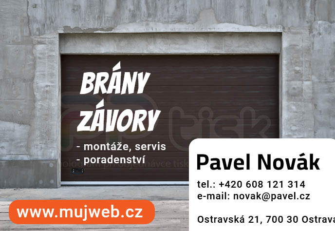 n�vrh, vzor, �ablona vizitky / 235 - PPtisk.cz