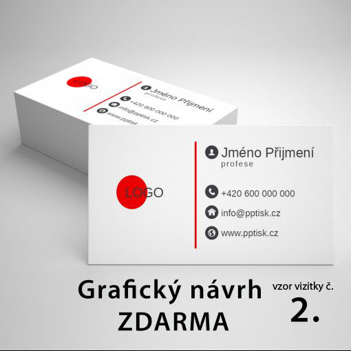Tisk vizitky, standard, rozm�r 90x50mm, leskl� pap�r