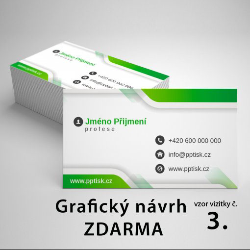 Tisk vizitky, standard, rozm�r 90x50mm, leskl� pap�r