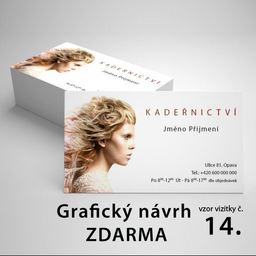 Tisk vizitky, rozm�r 85x55mm, strukturovan� pap�r