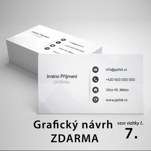 Tisk vizitky, rozm�r 85x55mm, matn� pap�r