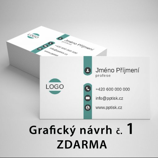 Tisk vizitky, standard, rozm�r 90x50mm, matn� pap�r