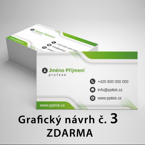 Tisk vizitky, standard, rozm�r 90x50mm, matn� pap�r