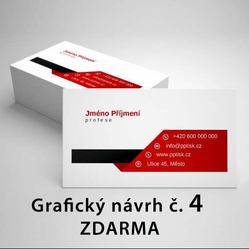 Tisk vizitky, standard, rozm�r 90x50mm, matn� pap�r