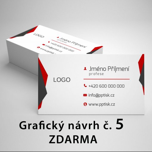 Tisk vizitky, standard, rozm�r 90x50mm, matn� pap�r
