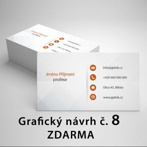 Tisk vizitky, standard, rozm�r 90x50mm, matn� pap�r