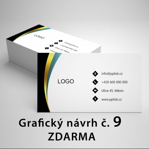 Tisk vizitky, standard, rozm�r 90x50mm, matn� pap�r