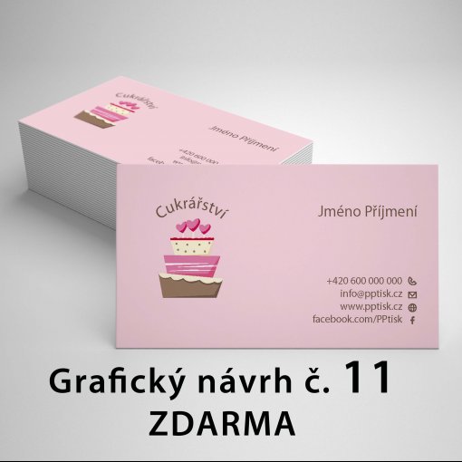 Tisk vizitky, standard, rozm�r 90x50mm, matn� pap�r