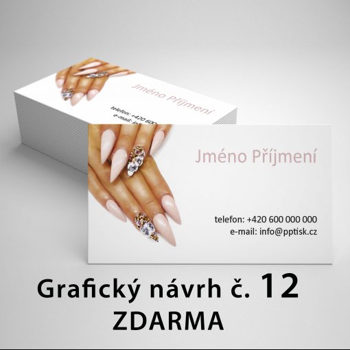 Tisk vizitky, standard, rozm�r 90x50mm, matn� pap�r