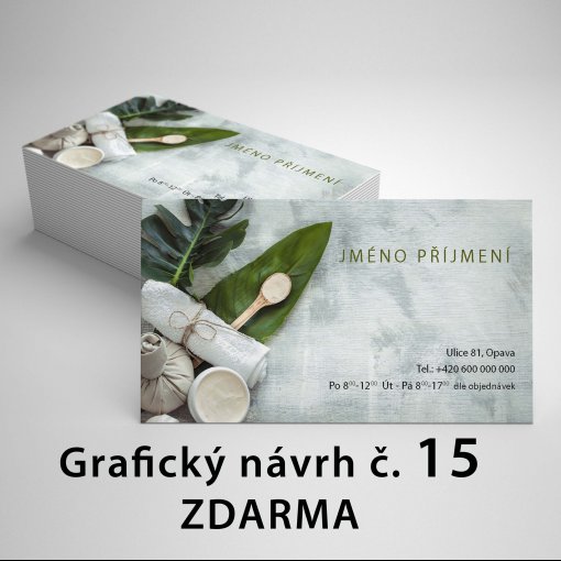 Tisk vizitky, standard, rozm�r 90x50mm, matn� pap�r