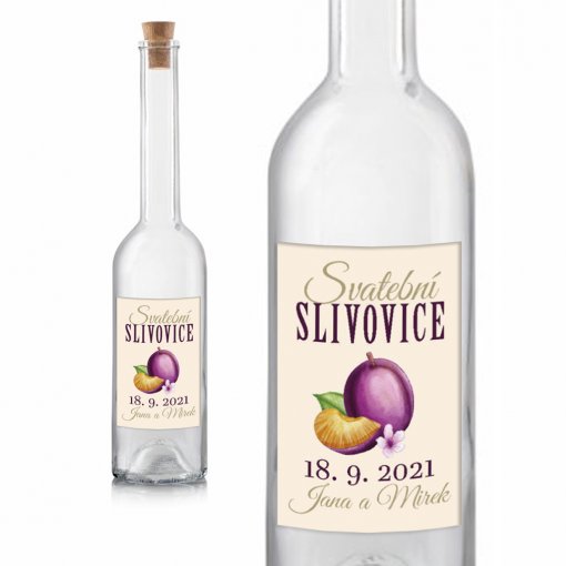 Tisk samolepky slivovice