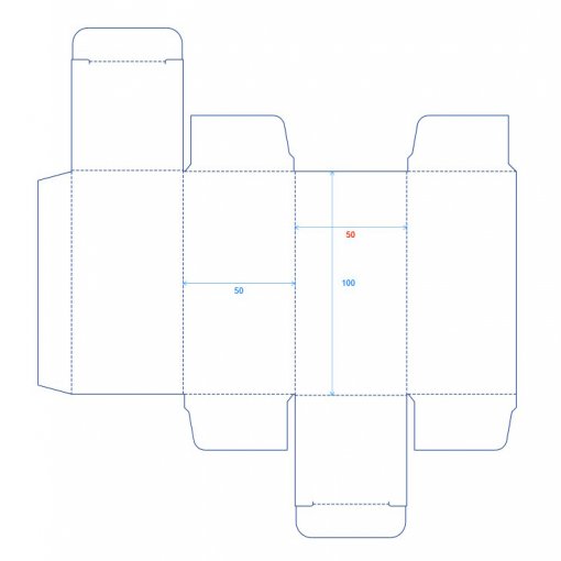 V�roba a tisk krabi�ky o rozm�ru 50x50x100 mm