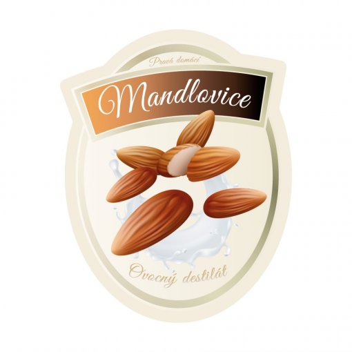 Tisk samolepky mandlovice