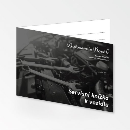 Tisk servisní knížky vozidla / auta