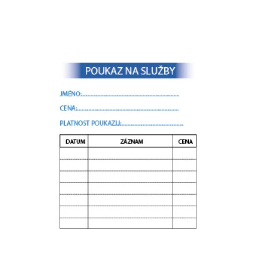 Karta pro objedn�n� k l�ka�i, zuba�i, kade�nictv�, pedik��e