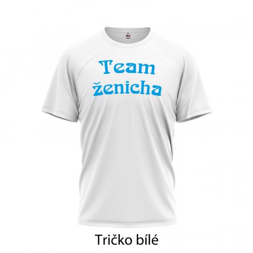 Tri�ko s foto potiskem - team �enicha nebo nev�sty