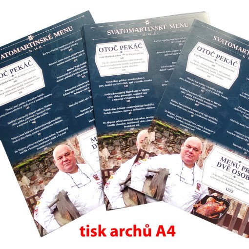Tisk arch� o velikosti A4