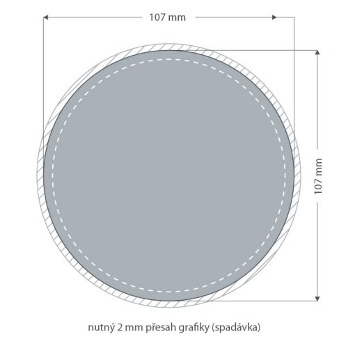 Tisk pivn�ho t�cku kulat� 107mm