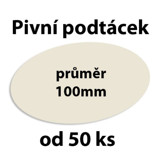 Tisk pivn�ho t�cku kulat� 100mm