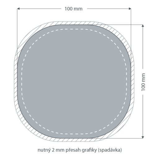 Tisk pivn�ho t�cku 100x100mm