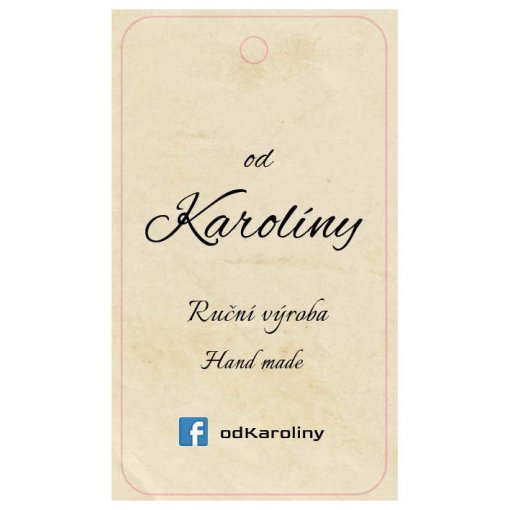 Tisk visa�ky zaoblen� rohy o rozm�ru 9x5cm