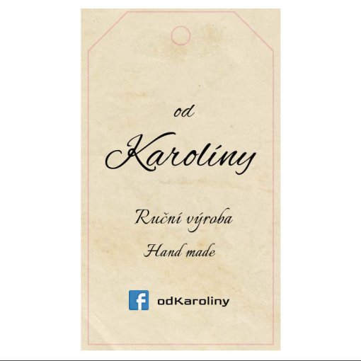 Tisk visa�ky zkosen� rohy o rozm�ru 9x5cm