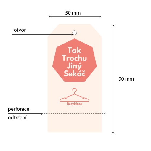 Tisk visa�ky zkosen� rohy o rozm�ru 9x5cm