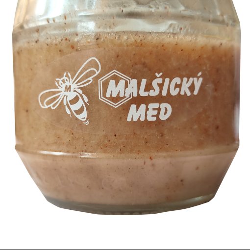 Tisk pr�hledn� samolepky (nap�. med) s b�lou barvou