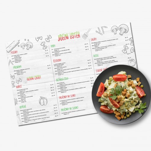 Tisk prost�r�n� pro restaurace