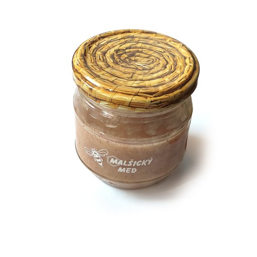 Tisk pr�hledn� samolepky (nap�. med) s b�lou barvou