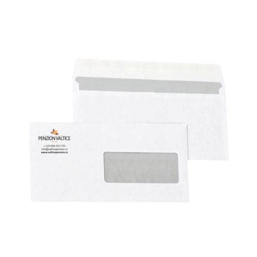 Potisk dopisní obálky DL s okénkem