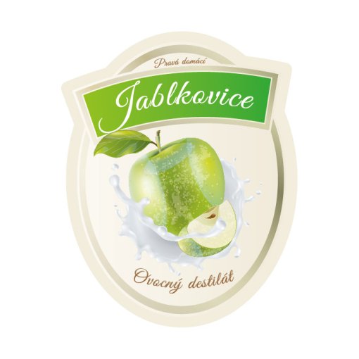 Tisk samolepky jablkovice - 75x95mm