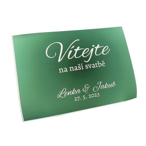 Plak�t A2 nebo A1 Lze vyu��t i jako p�iv�t�n� host� na svatb�