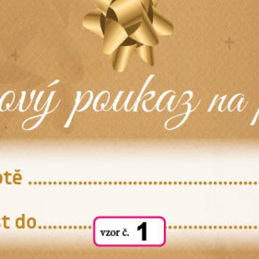 vzor dárkového poukazu č. 1