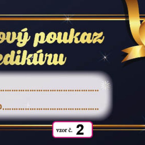vzor dárkového poukazu č. 2