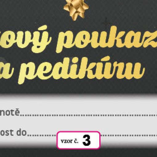 vzor dárkového poukazu č. 3