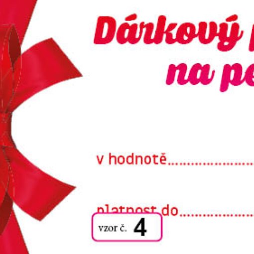 vzor dárkového poukazu č. 4