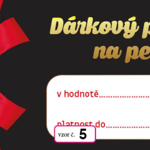 vzor dárkového poukazu č. 5