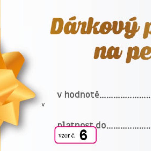 vzor dárkového poukazu č. 6