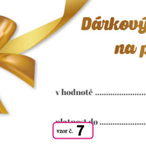 vzor dárkového poukazu č. 7