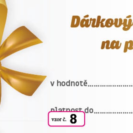 vzor dárkového poukazu č. 8